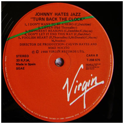 JOHNNY HATES JAZZ - TURN BACK THE CLOCK | VINILO USADO
