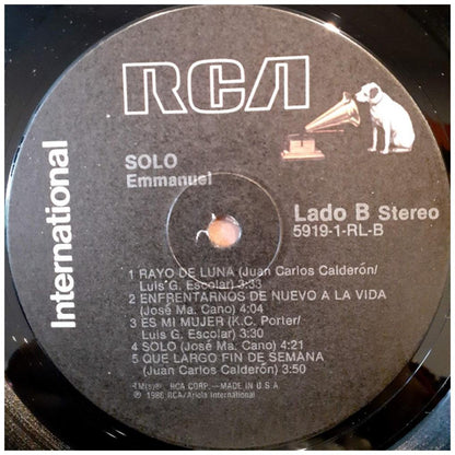 EMMANUEL - SOLO | VINILO USADO