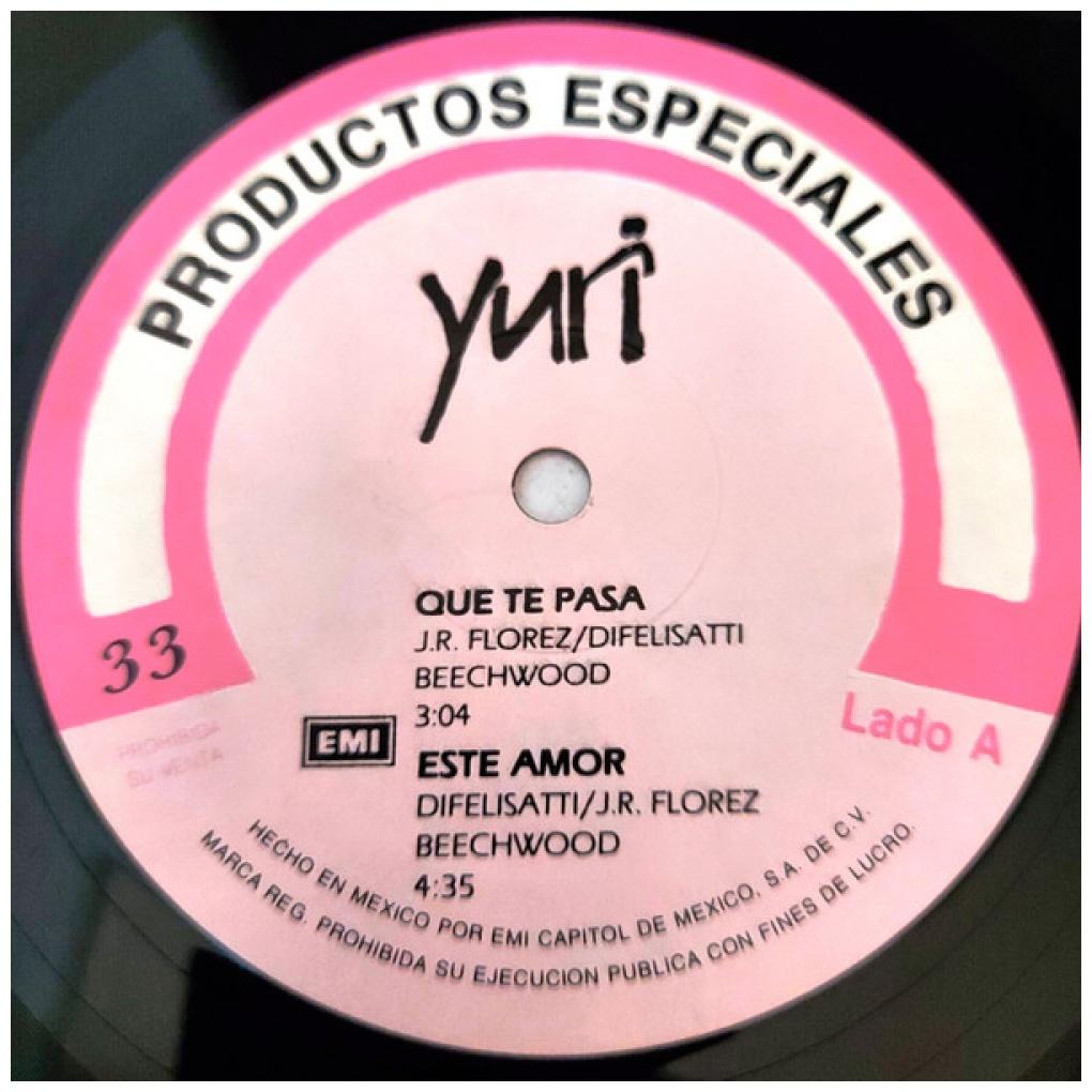 YURI  - QUE TE PASA (INC. POSTER) (PROMO COPY) | 12" MAXI SINGLE VINILO USADO