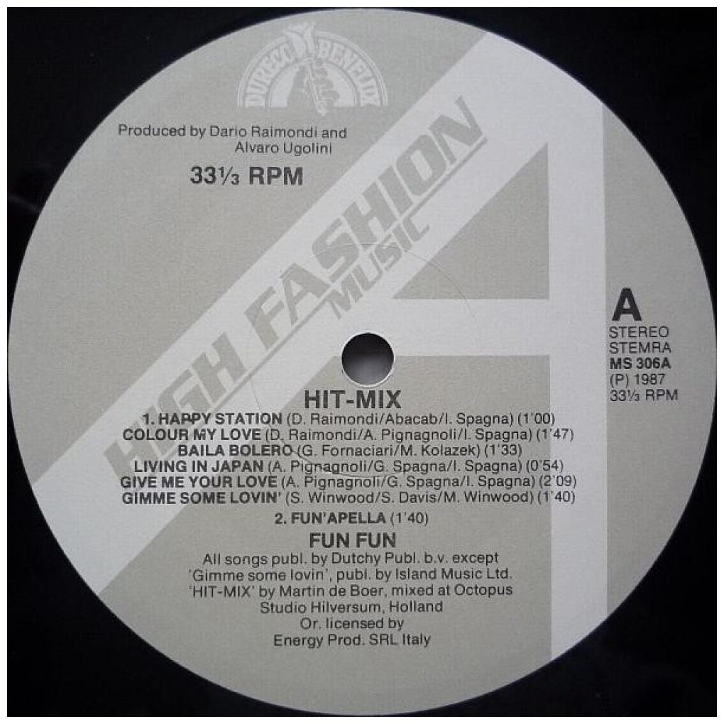 FUN FUN - BAILA BOLERO/MEGA HIT MIX | 12'' MAXI SINGLE USADO