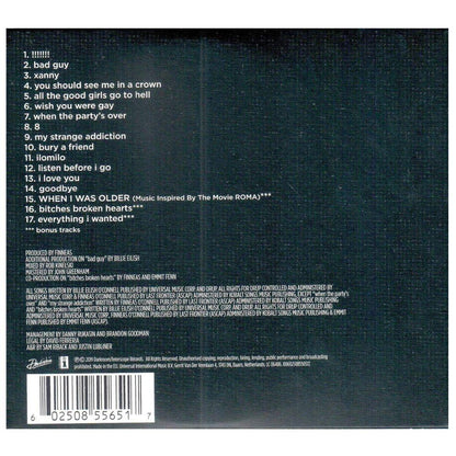 BILLIE EILISH - WHEN WE ALL FALL ASLEEP | CD