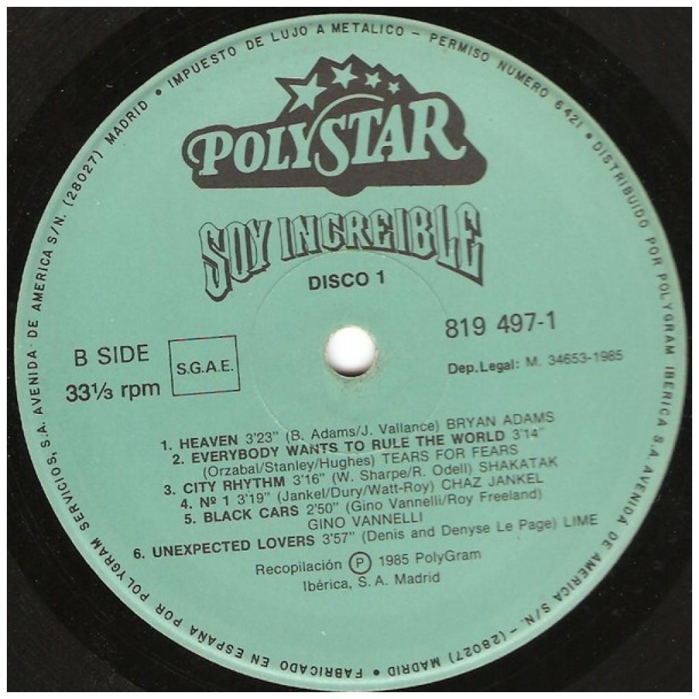 SOY INCREIBLE - 25 SUPER HITS INTERNACIONALES (2LP) | VINILO USADO