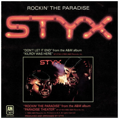 STYX - DON'T LET IT END | 7" SINGLE USADO