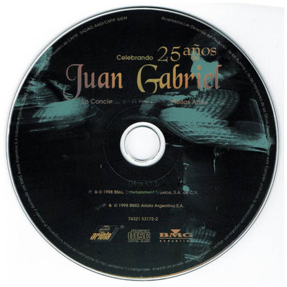 JUAN GABRIEL - 25 AÑOS: EN EL PALACIO DE BELLAS ARTES (2CD) | CD