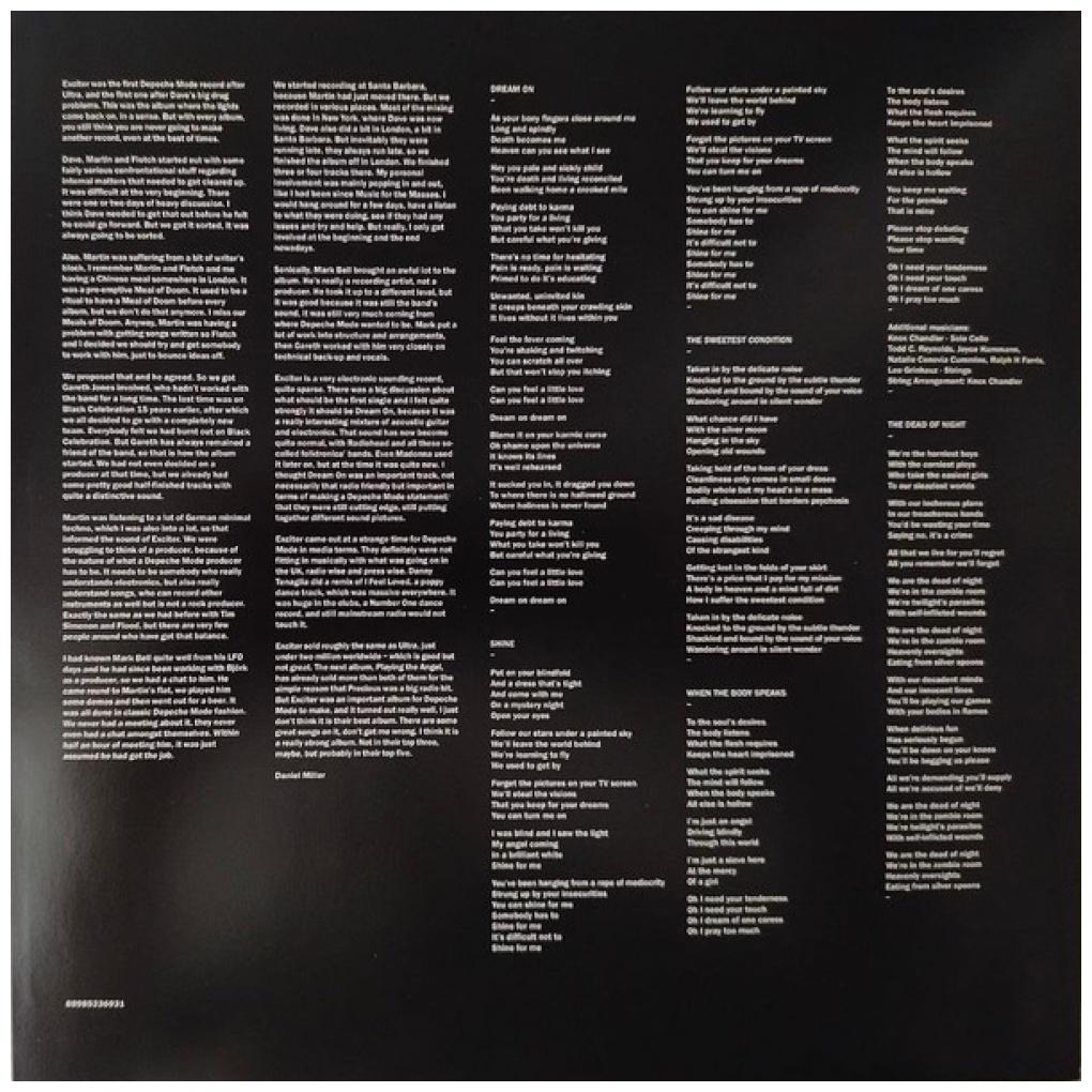 DEPECHE MODE - EXCITER | VINILO
