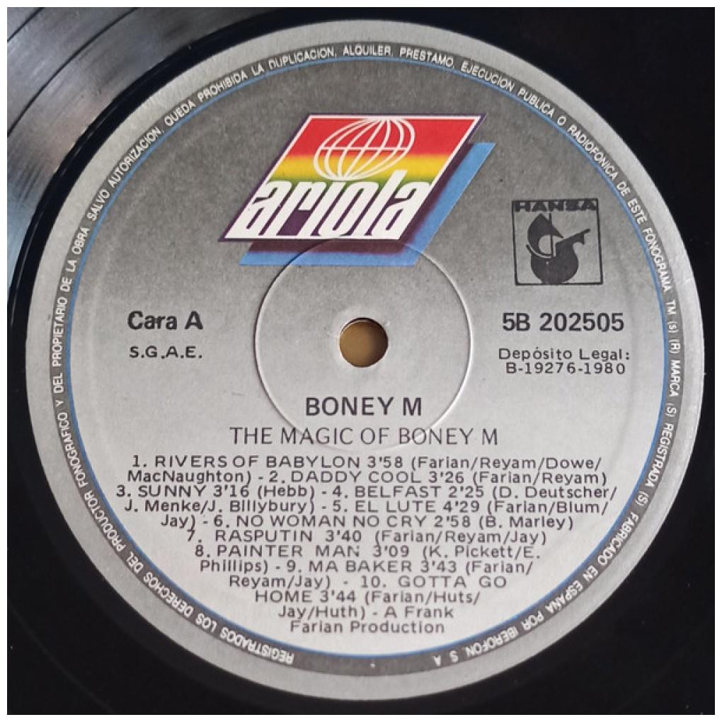 BONEY M - THE MAGIC OF: 20 GOLDEN HITS | VINILO USADO