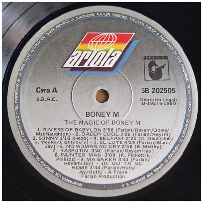 BONEY M - THE MAGIC OF: 20 GOLDEN HITS | VINILO USADO