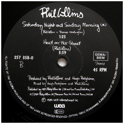 PHIL COLLINS - ANOTHER DAY IN PARADISE | 12'' MAXI SINGLE USADO