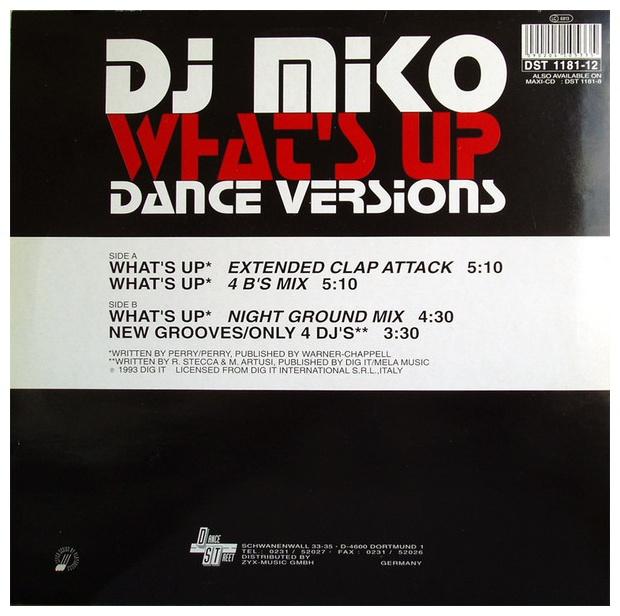 DJ MIKO - WHAT S UP | 12" MAXI SINGLE USADO