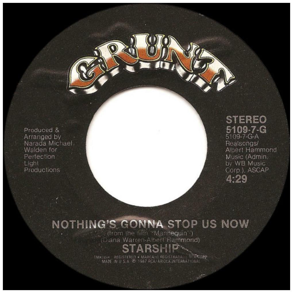STARSHIP - NOTHING'S GONNA STOP NOW | 7" SINGLE USADO