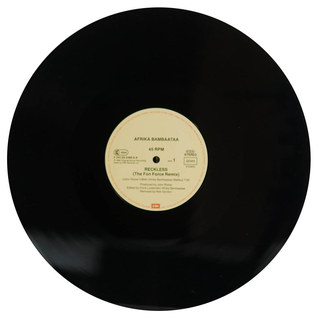 AFRIKA BAMBAATAA  - RECKLESS (FULL FON REMIX) | 12" MAXI SINGLE USADO