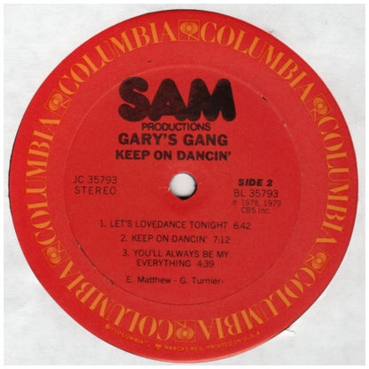GARY'S GANG - KEEP ON DANCING | VINILO USADO