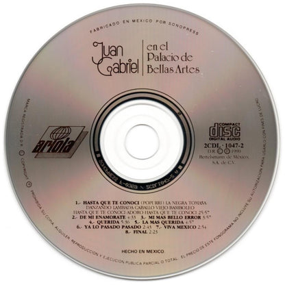 JUAN GABRIEL - EN EL PALACIO DE BELLAS ARTES (2CD) | CD
