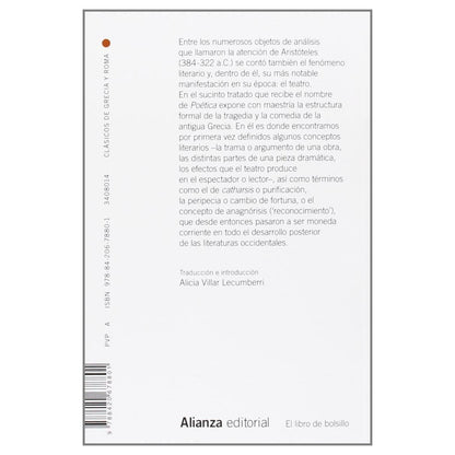 POÉTICA (TAPA BLANDA) - ARISTÓTELES | LIBRO