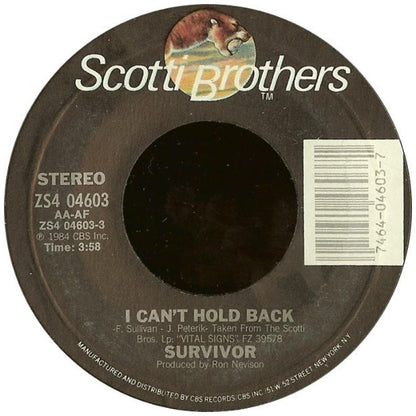 SURVIVOR - I CAN'T HOLD BACK | 7" SINGLE USADO