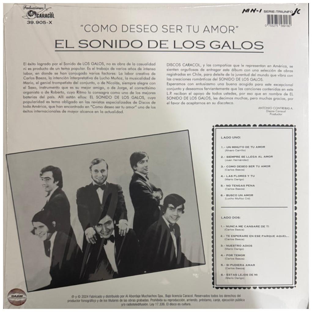 LOS GALOS - COMO DESEO SER TU AMOR | VINILO