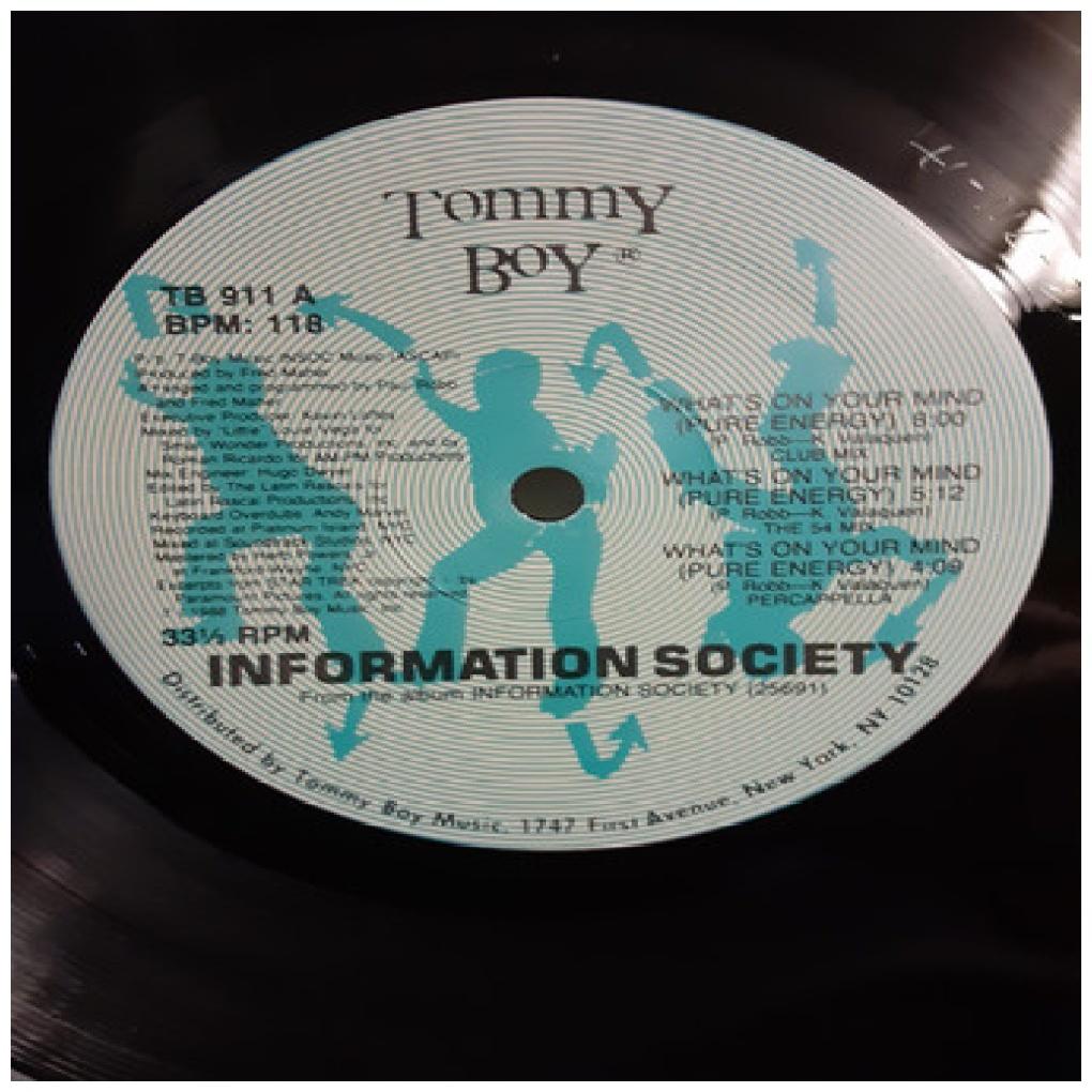 INFORMATION SOCIETY - WHAT'S ON YOUR MIND (PURE ENERGY) | 12'' MAXI SINGLE USADO
