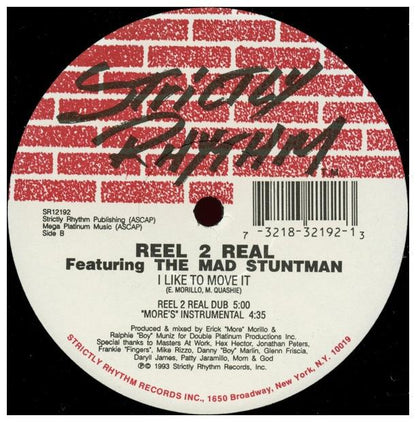 REEL 2 REAL FEATURING THE MAD STUNTMAN -  LIKE TO MOVE IT | 12 MAXI SINGLE USADO