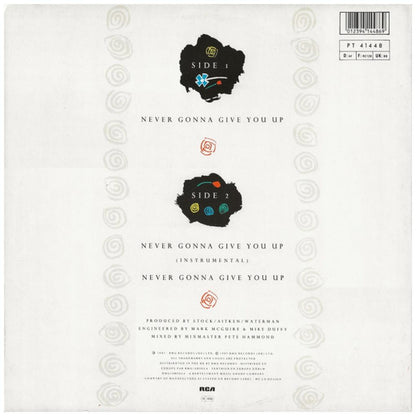 RICK ASTLEY - NEVER GONNA GIVE YOU | 12'' MAXI SINGLE USADO