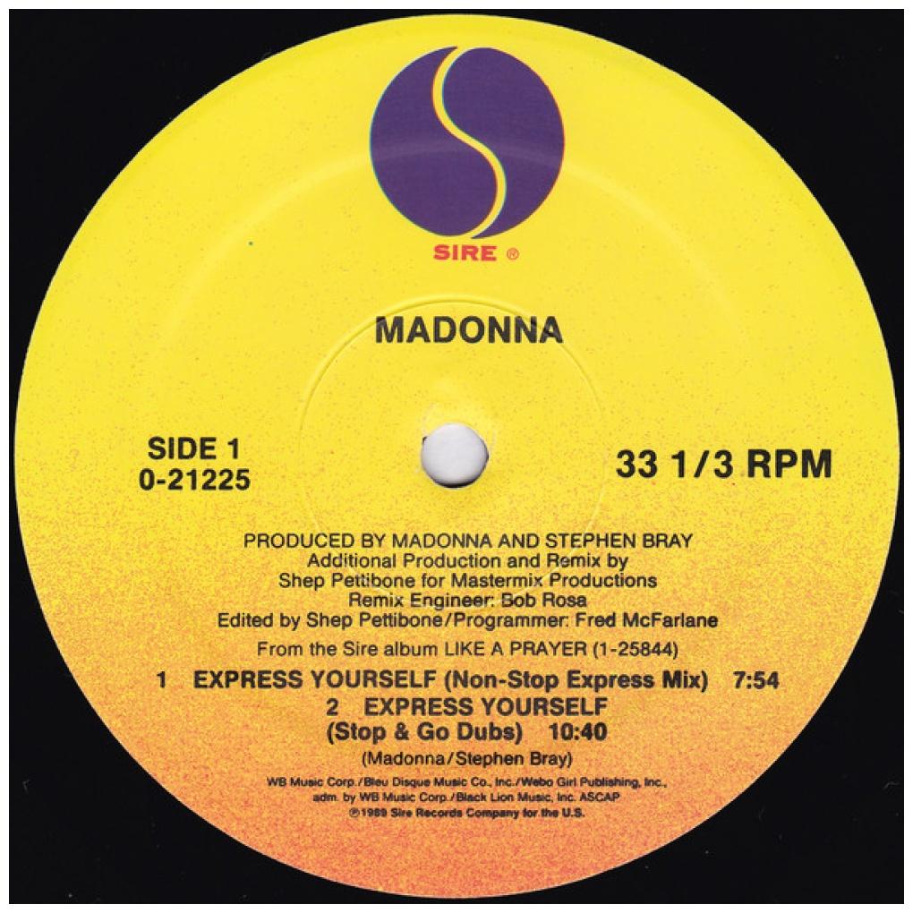 MADONNA - EXPRESS YOURSELF | 12'' MAXI SINGLE USADO