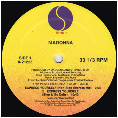MADONNA - EXPRESS YOURSELF | 12'' MAXI SINGLE USADO