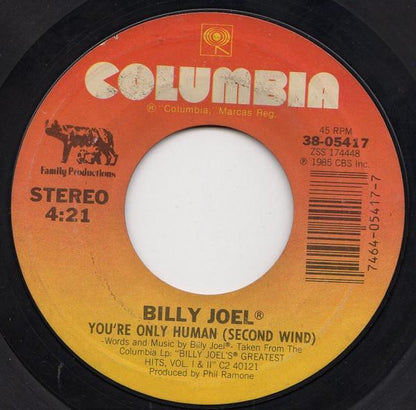 BILLY JOEL - YOU RE ONLY HUMAN | 7" SINGLE VINILO USADO