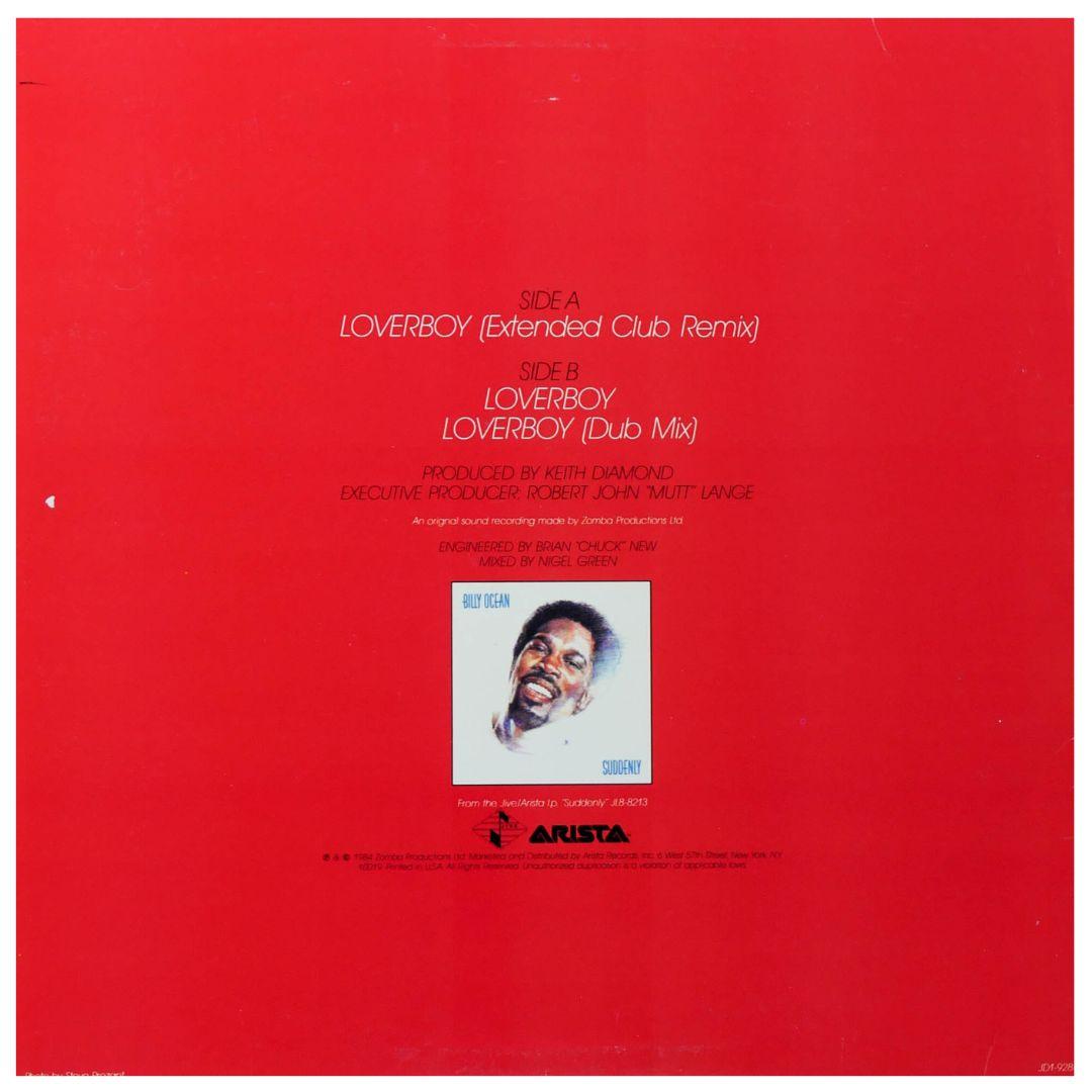BILLY OCEAN - LOVERBOY | 12" MAXI SINGLE USADO