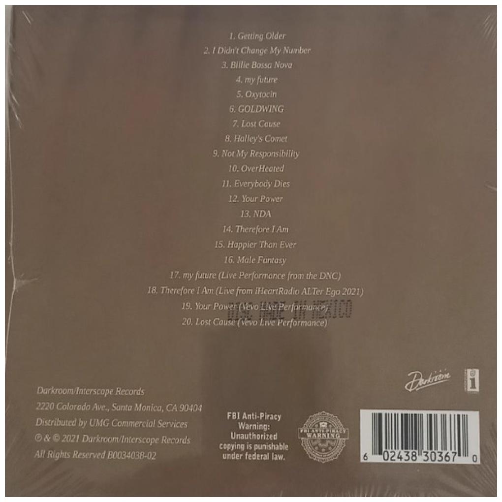 BILLIE EILISH  - HAPPIER THAN EVER (SPECIAL TOUR EDITION) | CD