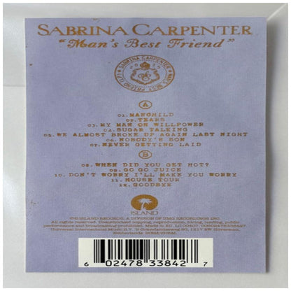 SABRINA CARPENTER - MAN'S BEST FRIEND (PICTURE DISC) | VINILO