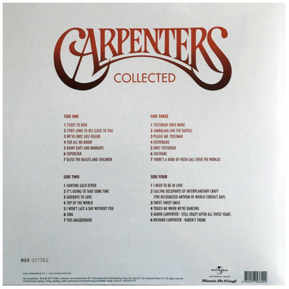 CARPENTERS - COLLECTED (2LP) | VINILO