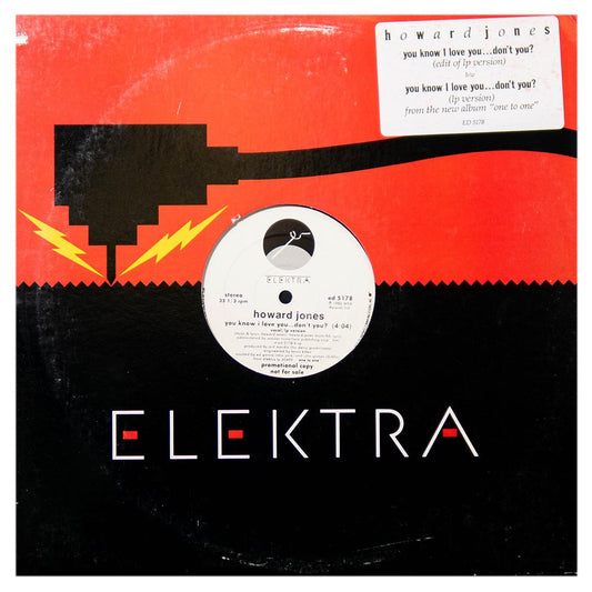 HOWARD JONES - YOU KNOW I LOVE YOU...DONT YOU (LP VERSION) | 12 MAXI SINGLE USADO