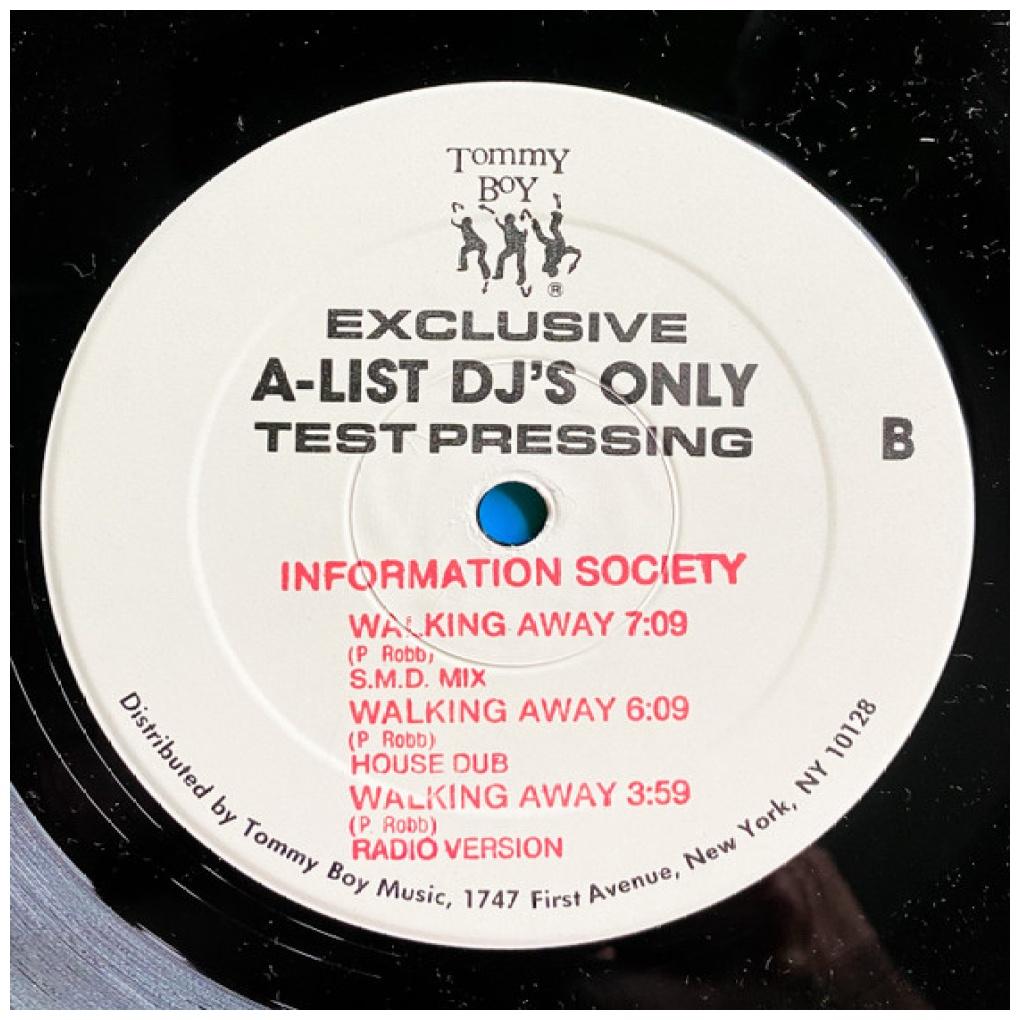 INFORMATION SOCIETY - WALKING AWAY (TEST PRESSING) | 12'' MAXI SINGLE USADO