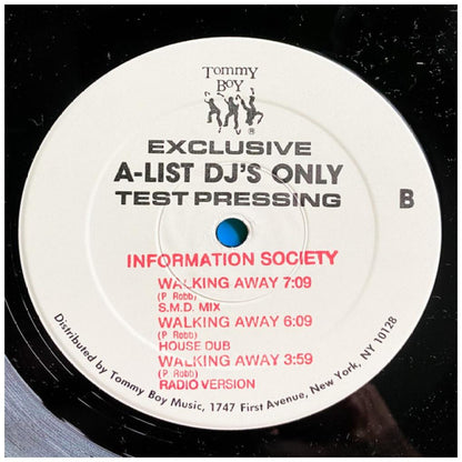 INFORMATION SOCIETY - WALKING AWAY (TEST PRESSING) | 12'' MAXI SINGLE USADO