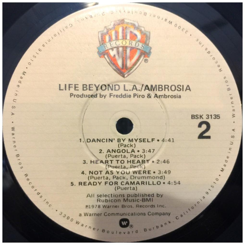 AMBROSIA - LIFE BEYOND L.A. | VINILO USADO