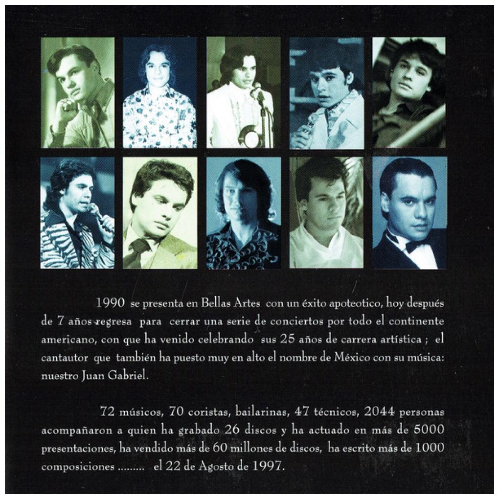 JUAN GABRIEL - 25 AÑOS: EN EL PALACIO DE BELLAS ARTES (2CD) | CD