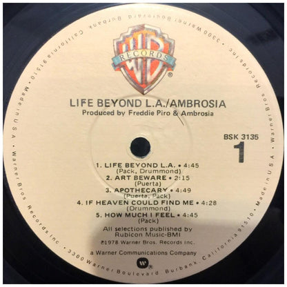 AMBROSIA - LIFE BEYOND L.A. | VINILO USADO
