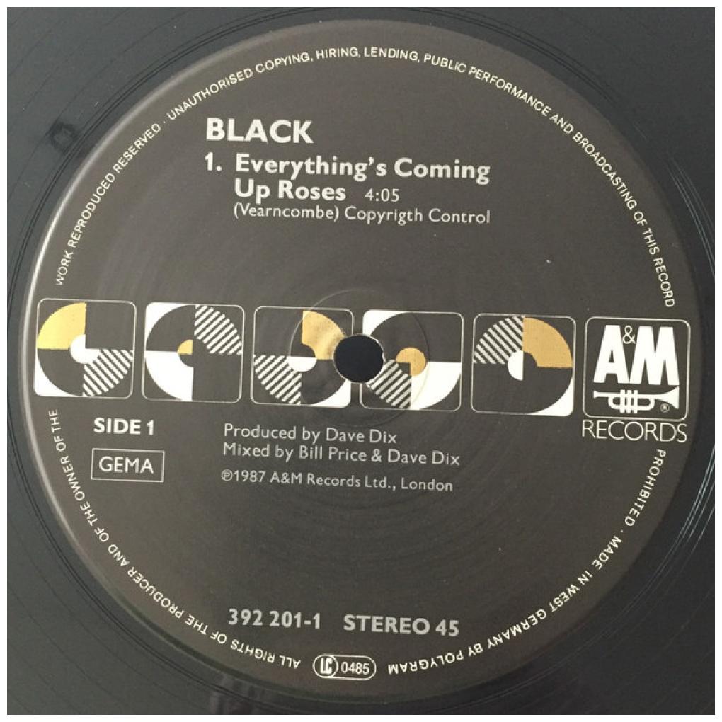 BLACK - EVERYTHING'S COMING UP ROSES | 12'' MAXI SINGLE USADO