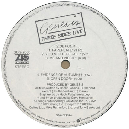 GENESIS - THREE SIDES LIVE (2LP) | VINILO USADO