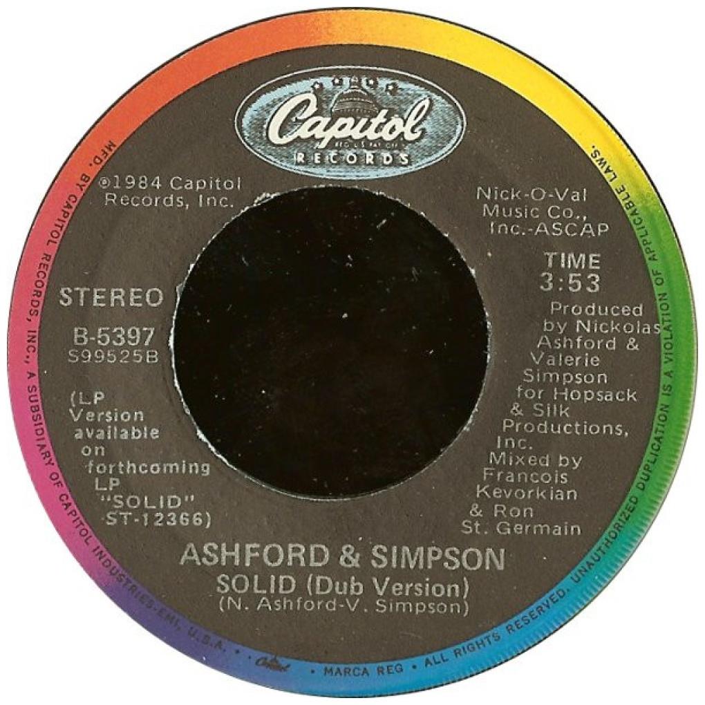 ASHFORD & SIMPSON - SOLID | 7" SINGLE USADO