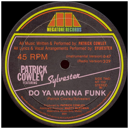 PATRICK COWLEY FT. SYLVESTER - DO YA WANNA FUNK | 12'' MAXI SINGLE USADO