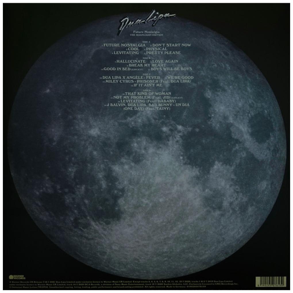 DUA LIPA - FUTURE NOSTALGIA (THE MOONLIGHT EDITION) (2LP) | VINILO