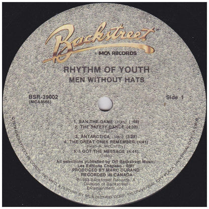 MEN WITHOUT HATS - RHYTHM OF YOUTH | VINILO USADO