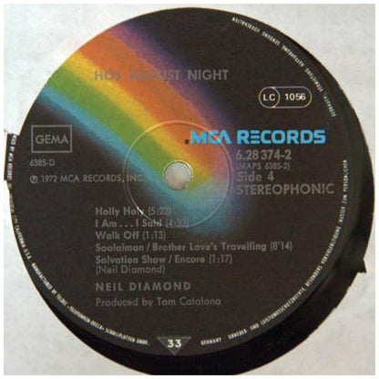 NEIL DIAMOND - HOT AUGUST NIGHT (2LP) | VINILO USADO