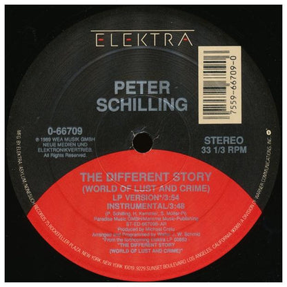 PETER SCHILLING - THE DIFFERENT STORY | 12" MAXI SINGLE USADO