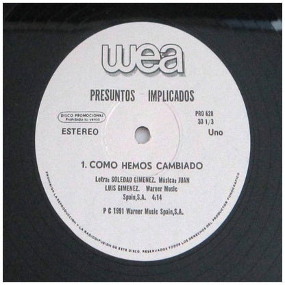 PRESUNTOS IMPLICADOS - COMO HEMOS CAMBIADO | 12" MAXI SINGLE VINILO USADO