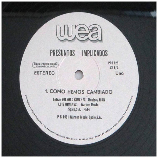 PRESUNTOS IMPLICADOS - COMO HEMOS CAMBIADO | 12" MAXI SINGLE VINILO USADO
