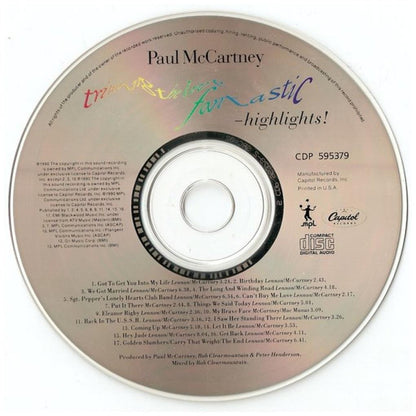PAUL MCCARTNEY - TRIPPING THE LIVE FANTASTIC-HIGHLIGHTS!  | CD USADO