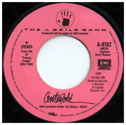 J. GEILS BAND - CENTERFOLD | 7" SINGLE VINILO USADO