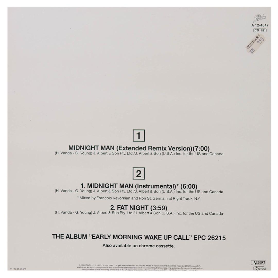 FLASH AND THE PAN - MIDNIGHT MAN (EXTENDED REMIX VERSION) | 12" MAXI SINGLE USADO