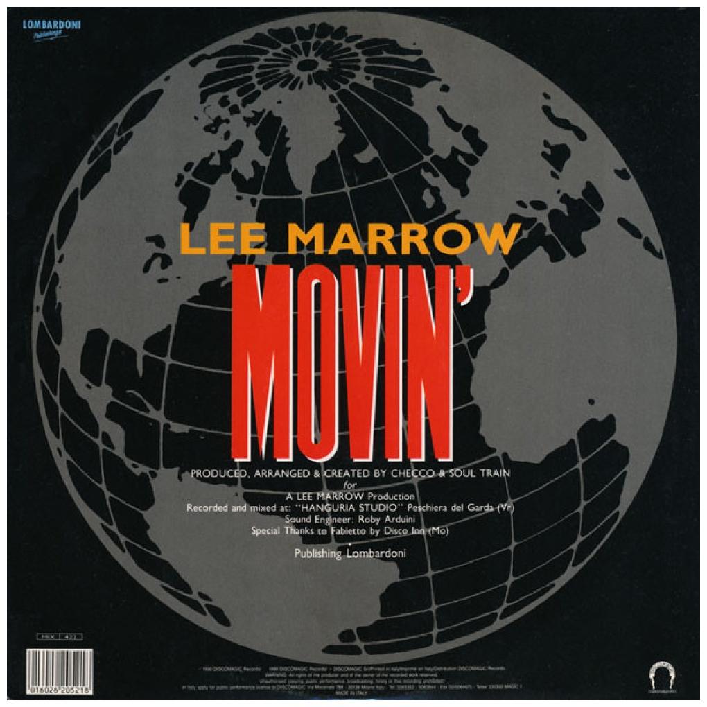 LEE MARROW - MOVIN' | 12'' MAXI SINGLE USADO